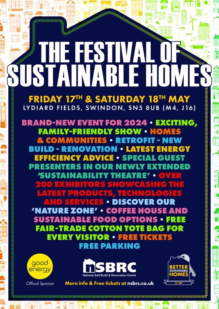 The Festival of Sustainable Homes is coming to NSBRC this May