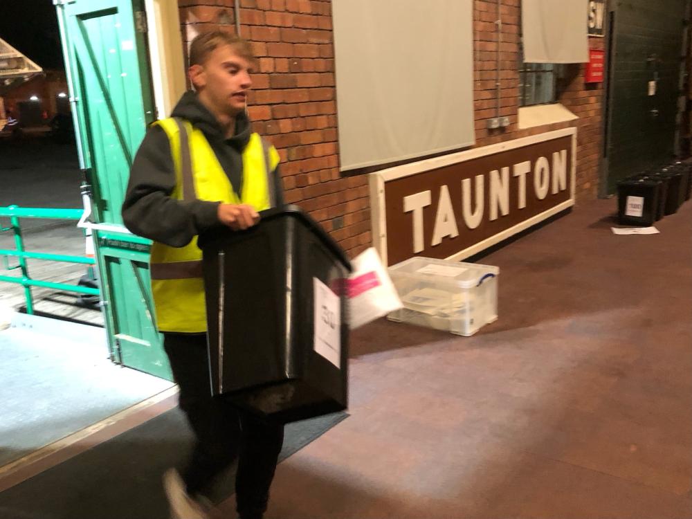 A ballot box arrives at Steam