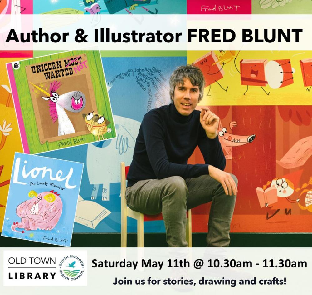 Award-winning Swindon children's author and illustrator's library date