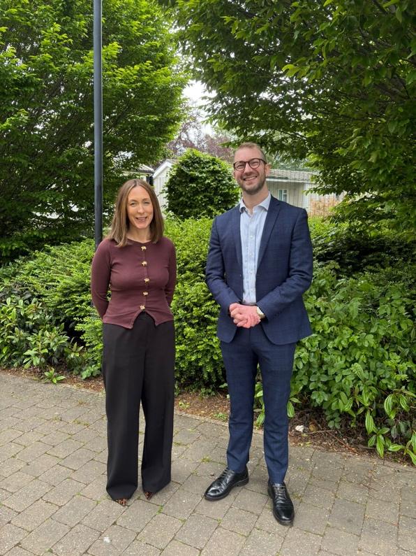 Charlotte Beckhurst and Will Stone MP