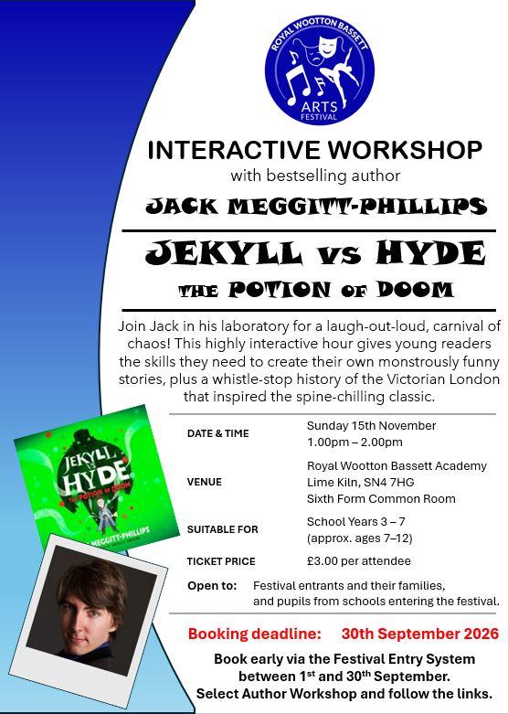 Children's author Jack Meggitt-Phillips to appear at Royal Wootton Bassett Arts Festival