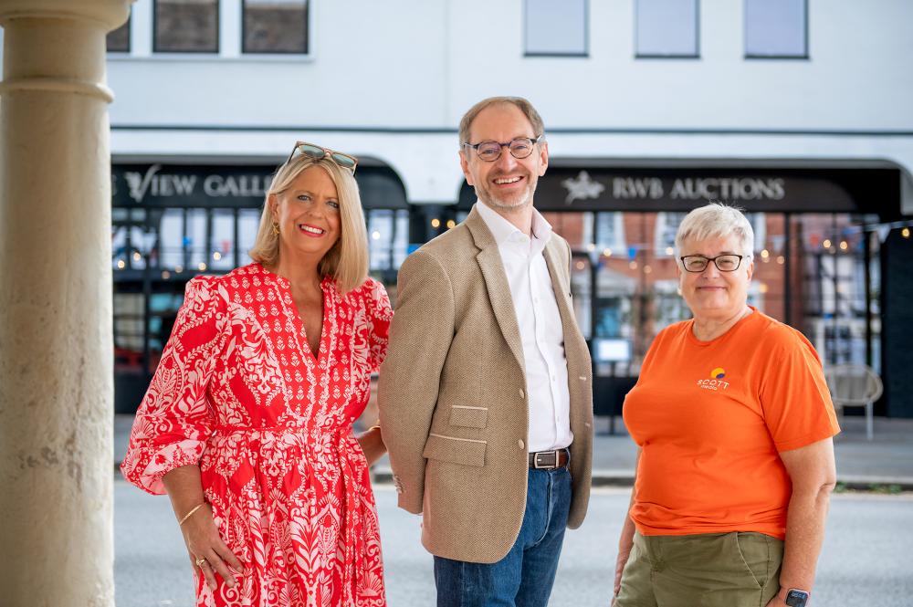 From left, Angela Roberts, Jon White and Fiona Scott. (Picture: Barbara Leatham)