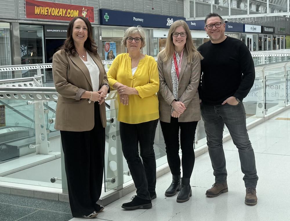 L-r: Tracy Marland, Jo Smyth, The Brunel’s Laura Sackett, and Mike Land