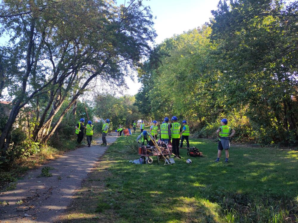 Work colleagues volunteer to help restore Swindon canal
