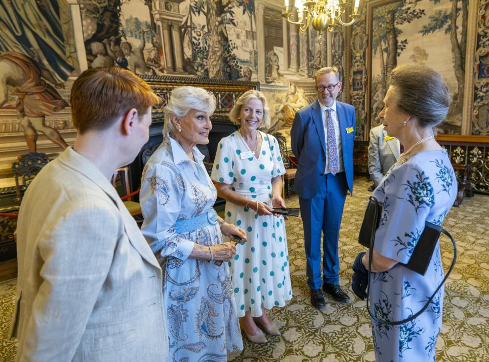 HRH The Princess Royal meets Carers trust Ambassador, Angela Rippon CBE and NGS leaders including CEO Dr Richard Claxton