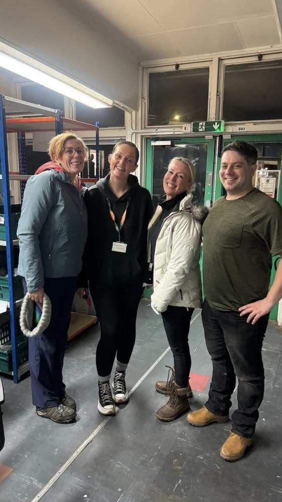 From left: Samantha Mowbray, CEO of Swindon Borough Council, Chelsie Ntsiu, Rough Sleeper Team Manager, Kirston Nelson, Corporate Director for Prevention and Communities and Cllr Courtliff