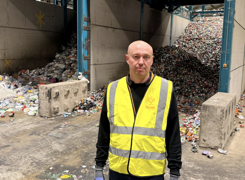 Cllr Kevin Parry, Swindon Borough Council's Cabinet Member for Recycling and Streetscene