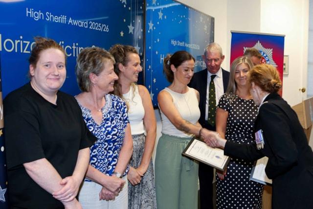 Police unit honoured for outstanding service to victims