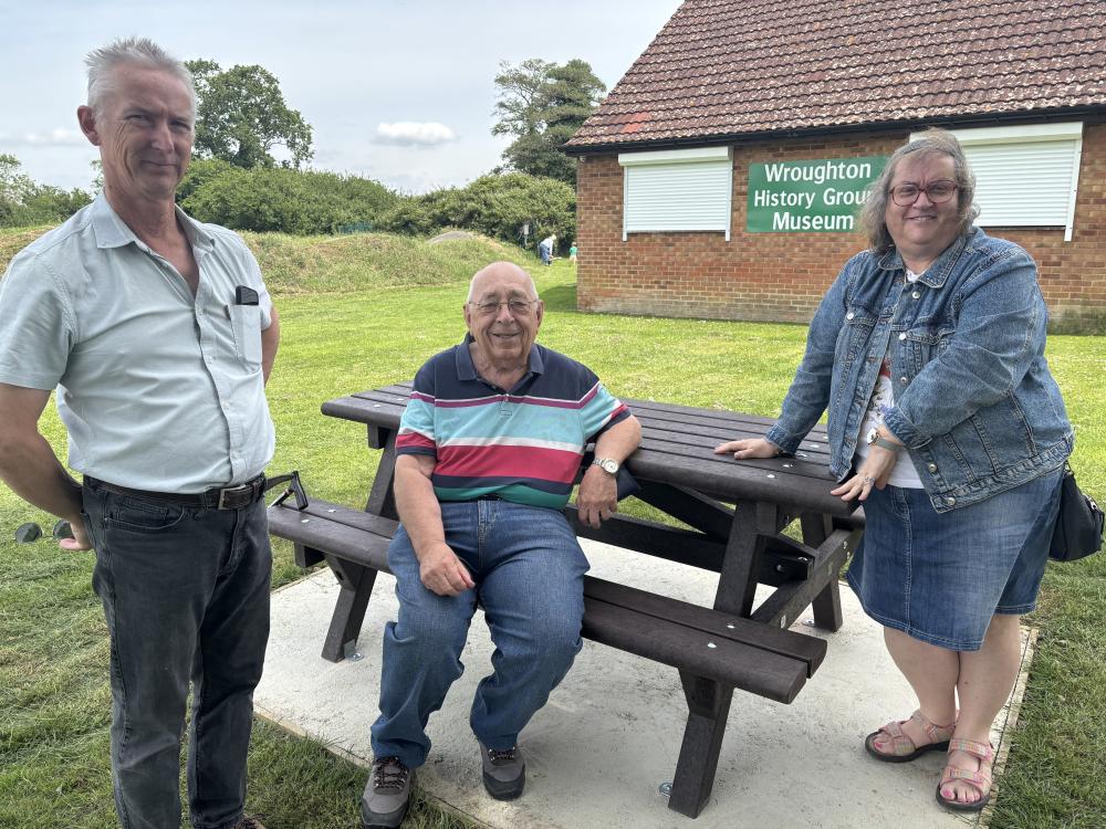 (Left to right): Cllr Mark Trigg, Cllr John Hewer (Chair of the Parish) and Cllr Lisa Campisano